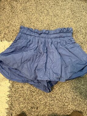Free people Blue Women's Lightweight Paperbag Waist Skort